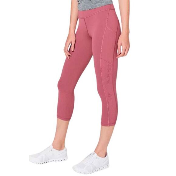 LULULEMON ATHLETICA Ready To Race Crop '21" Size 2 - Picture 3 of 6